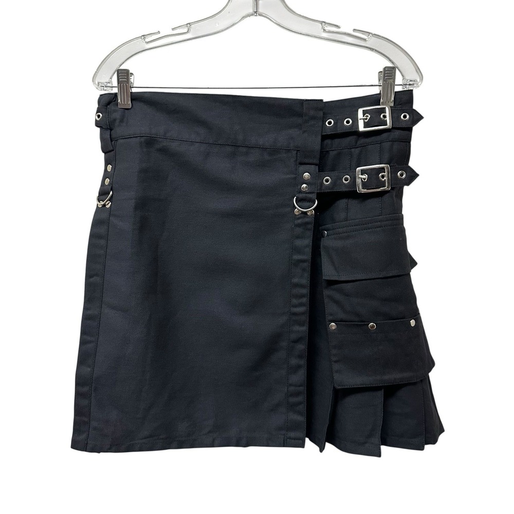 Buzz Kidder Originals of California Black Size 32 Kilt Goth Utility Cosplay